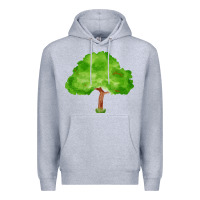 Heather Grey tree fa element 1 Premium Hoodie - FaDigitalArtStudio