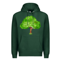 Sports Green tree fa element 1 Premium Hoodie - FaDigitalArtStudio