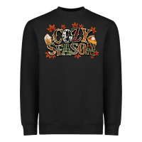 Black Cozy season Fall Heavyweight Sweatshirt - NancyCooperArtShop