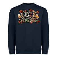 Navy Cozy season Fall Heavyweight Sweatshirt - NancyCooperArtShop