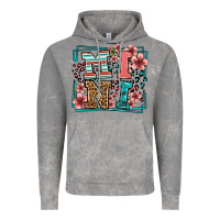 Cloud Rock floral leopard frame mini Vintage Hoodie - LillyAllenDesigns