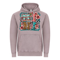 Floral Leopard Frame Mini Vintage Hoodie | Teevron