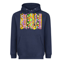Navy Easter Brushstrokes Heavyweight Hoodie - BundleAndBundleShop