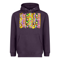 Plum Easter Brushstrokes Heavyweight Hoodie - BundleAndBundleShop