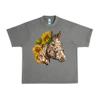 Tornado appaloosa horse with sunflowers Urban Heavy Tee - LillyAllenDesigns