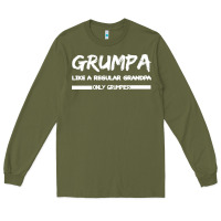 Army Green Grumpa Long Sleeve Tee - Bettercallsaul