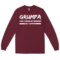 Burgundy Grumpa Long Sleeve Tee - Bettercallsaul