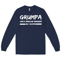 Navy Grumpa Long Sleeve Tee - Bettercallsaul