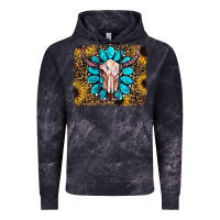 Cloud Black leopard sunflowers and gemstone skull Vintage Hoodie - RanaPortraitStore