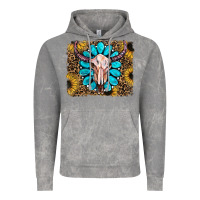 Cloud Rock leopard sunflowers and gemstone skull Vintage Hoodie - RanaPortraitStore