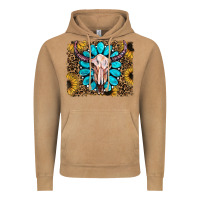 Leopard Sunflowers And Gemstone Skull Vintage Hoodie | Teevron
