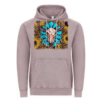 Vintage Zinc leopard sunflowers and gemstone skull Vintage Hoodie - RanaPortraitStore