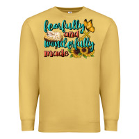 Antique Gold Fearfully And Wonderfully Made Premium Sweatshirt - BundleAndBundleShop