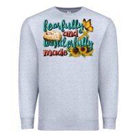 Heather Grey Fearfully And Wonderfully Made Premium Sweatshirt - BundleAndBundleShop