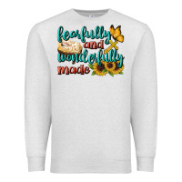 Oatmeal Heather Fearfully And Wonderfully Made Premium Sweatshirt - BundleAndBundleShop