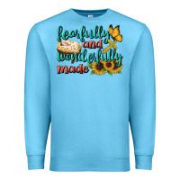 Ocean Blue Fearfully And Wonderfully Made Premium Sweatshirt - BundleAndBundleShop