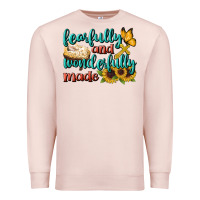 Pale Pink Fearfully And Wonderfully Made Premium Sweatshirt - BundleAndBundleShop
