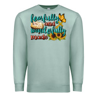 Seafoam Fearfully And Wonderfully Made Premium Sweatshirt - BundleAndBundleShop