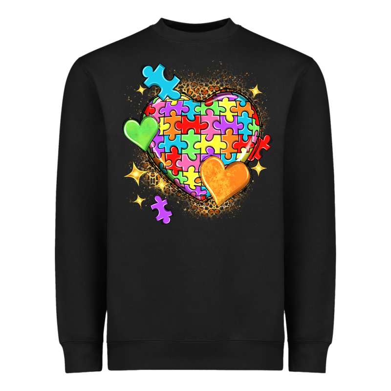 Autism Hearts Heavyweight Sweatshirt by NancyCooperArtShop | Teevron