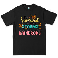 Black i have survived too many storms to be bothered by raindrops malia Premium Tee - MaliasSmallBusiness