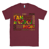 Burgundy i am a black mom Classic Tee - LillyAllenDesigns