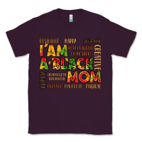 Plum i am a black mom Classic Tee - LillyAllenDesigns