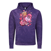 Cloud Purple retro valentines day Vintage Hoodie - LillyAllenDesigns