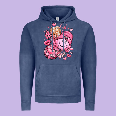 Retro Valentines Day Vintage Hoodie Designed By Lillyallendesigns