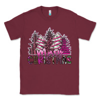 Burgundy Merry Christmas Classic Tee - SublimationCraftShop