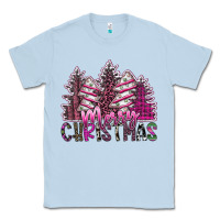Dusty Blue Merry Christmas Classic Tee - SublimationCraftShop