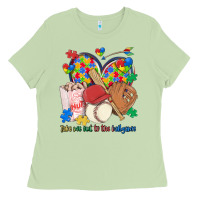 Matcha take me out to the ballgame  autism baseball Ladies Tee - MaliasSmallBusiness