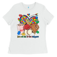 Take Me Out To The Ballgame  Autism Baseball Ladies Tee | Teevron