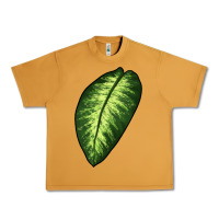 Peanut Butter Dumb Cane Leaf Urban Heavy Tee - LillyAllenDesigns