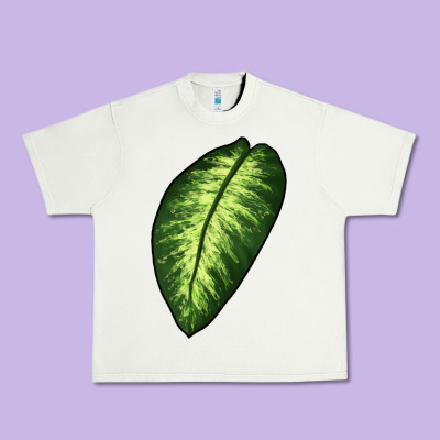 Dumb Cane Leaf Urban Heavy Tee Designed By Lillyallendesigns