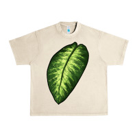 Sandshell Dumb Cane Leaf Urban Heavy Tee - LillyAllenDesigns