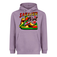 Lavender sneaker girl Heavyweight Hoodie - FaDigitalArtStudio
