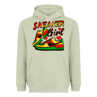 Matcha sneaker girl Heavyweight Hoodie - FaDigitalArtStudio