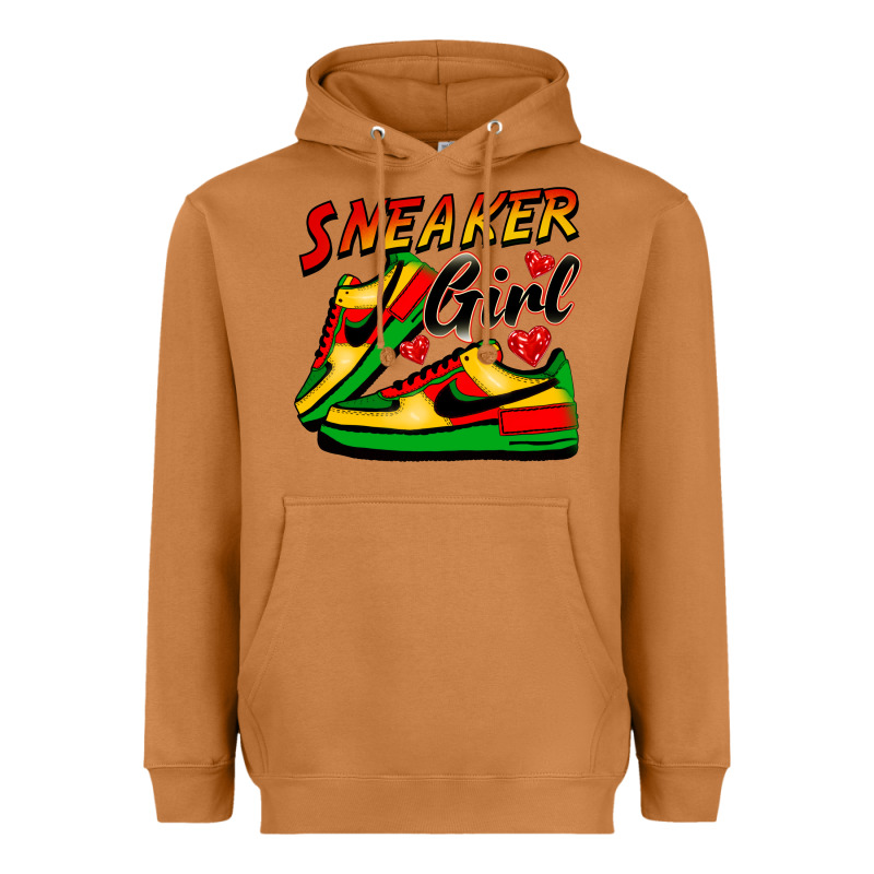Sneaker Girl Heavyweight Hoodie by FaDigitalArtStudio | Teevron