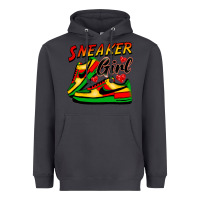 Smoke sneaker girl Heavyweight Hoodie - FaDigitalArtStudio