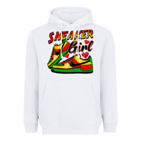 White sneaker girl Heavyweight Hoodie - FaDigitalArtStudio