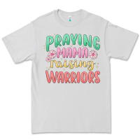 Dove Grey prying mama raising warriors malia Premium Tee - MaliasSmallBusiness