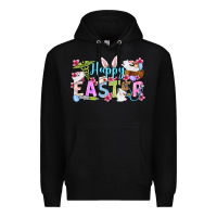 Black Happy Easter Nurse Premium Hoodie - OliviaCreatesArt