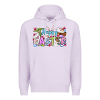 Lilac Happy Easter Nurse Premium Hoodie - OliviaCreatesArt