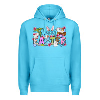 Ocean Blue Happy Easter Nurse Premium Hoodie - OliviaCreatesArt