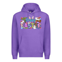 Purple Happy Easter Nurse Premium Hoodie - OliviaCreatesArt