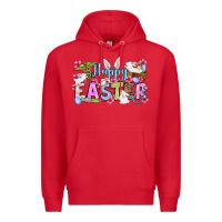 Red Happy Easter Nurse Premium Hoodie - OliviaCreatesArt