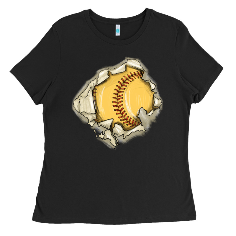 Softball Ladies Tee by MaliasSmallBusiness | Teevron
