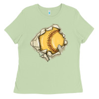 Matcha softball Ladies Tee - MaliasSmallBusiness