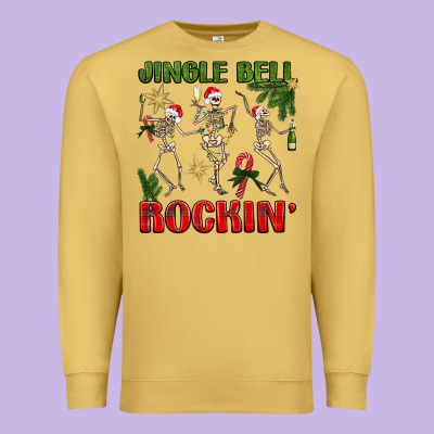 Jingle Bell Rockin' Premium Sweatshirt Designed By Bundleandbundleshop