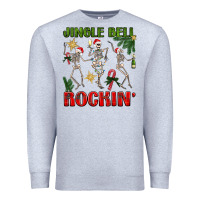 Heather Grey Jingle Bell Rockin' Premium Sweatshirt - BundleAndBundleShop